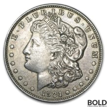 1921 Morgan Silver Dollar Coin (VG)