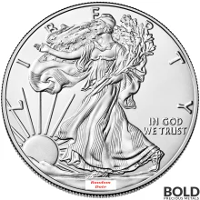 1 oz American Silver Eagle Coin (BU, Random Year)