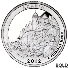 2012 S Acadia ATB Silver Quarter (Proof)