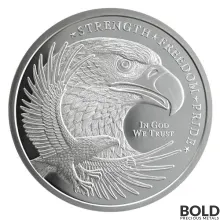 5 oz Golden State Mint Eagle Silver Round
