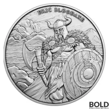 1 oz Legendary Warriors: Eric Bloodaxe Silver Round (BU)