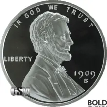 5 oz Lincoln Wheat Cent Silver Round
