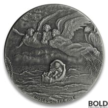 2019 2 oz Scottsdale Biblical Series Moses On The Nile Silver Coin
