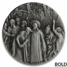 2020 2 oz Scottsdale Biblical Series The Judas Kiss Silver Coin