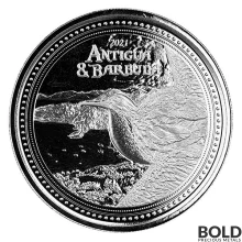 2021 1 oz Antigua & Barbuda: Frigate Bird Silver Coin (BU)