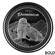 2021 1 oz EC8 Dominica: Sisserou Parrots Silver Coin (BU)