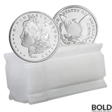 1 oz Sunshine Mint Morgan Silver Round (Tube of 20)