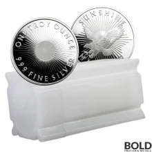 1 oz Sunshine Minting Silver Round (Tube of 20)