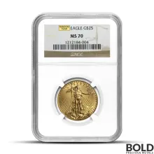 1/2 oz American Gold Eagle MS70 Graded Coin (Random Date PCGS/NGC)