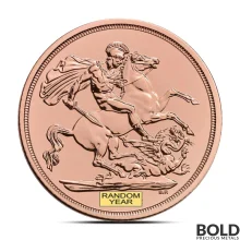 Gold British King Sovereign Coin (Random Date)