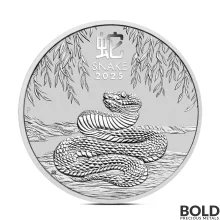 2025 2 oz Australian Silver Lunar Snake Coin (BU)