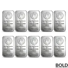 1 oz Highland Mint Morgan Silver Bar (Lot of 10)