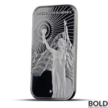 1 oz Asahi Columbia Goddess Silver Bar (BU)