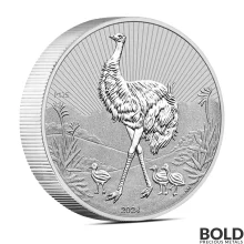 2024 2 oz Perth Piedfort: Next Generation Mother & Baby Emu