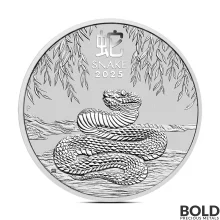 2025 1 oz Perth Lunar Year of the Snake Silver Coin (BU) 2025 1 oz Perth Lunar Year of the Snake Silver Coin (BU)