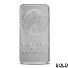 【特価】アメリカンバッファロー 10オンス シルバーバー インゴット 10 oz Buffalo Silver Bar | BOLD Precious Metals