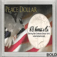 Snaplock HE Harris & Co: Peace Dollar Frosty Case