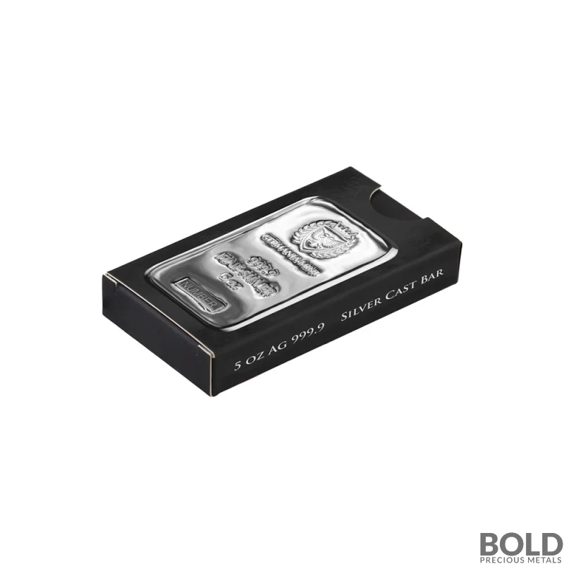 5 oz Germania Mint Silver Bar (1 Box of 20)