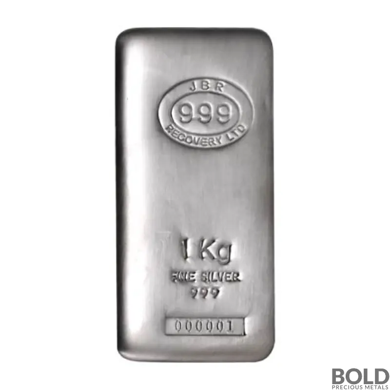 1 Kilo JBR Silver Bar (Lot of 5)