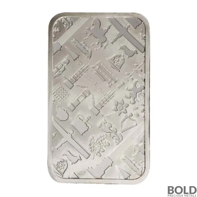 5 oz JBR Silver Bar (Lot of 10)