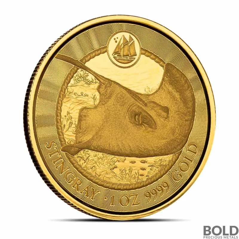 2023 1 oz Cayman Islands Stingray Gold Coin
