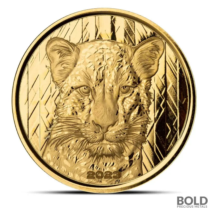 2023 1 oz Ghana Leopard Gold Coin (Proof)