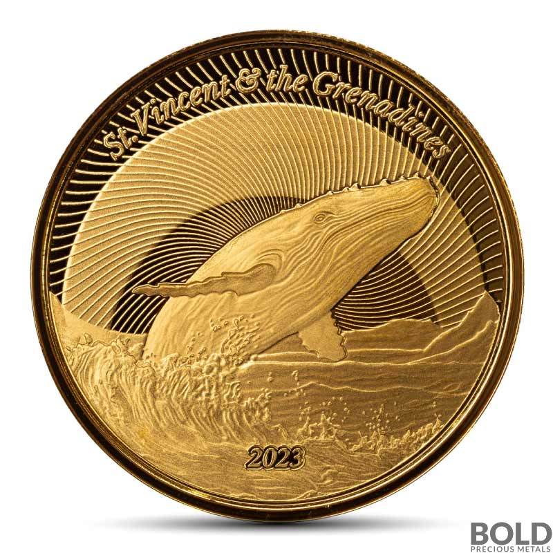 2023 1 oz St. Vincent Grenadines Humpback Whale Gold Coin (BU)
