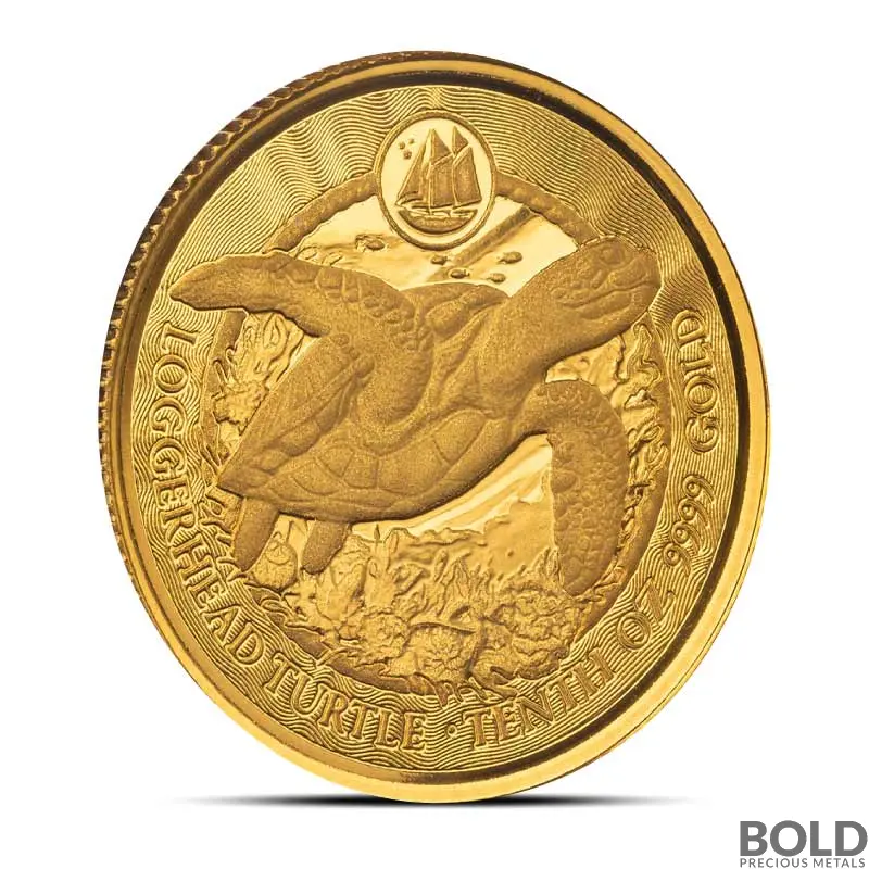 レア　COMMON GROUND オランダ　ピンバッジ 2023 1/10 oz Cayman Islands Loggerhead Turtle Gold Coin