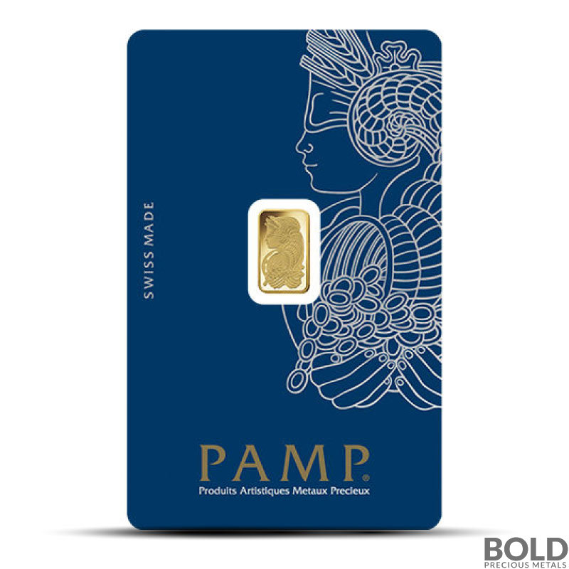 Gold 1 Gram Bar PAMP Fortuna