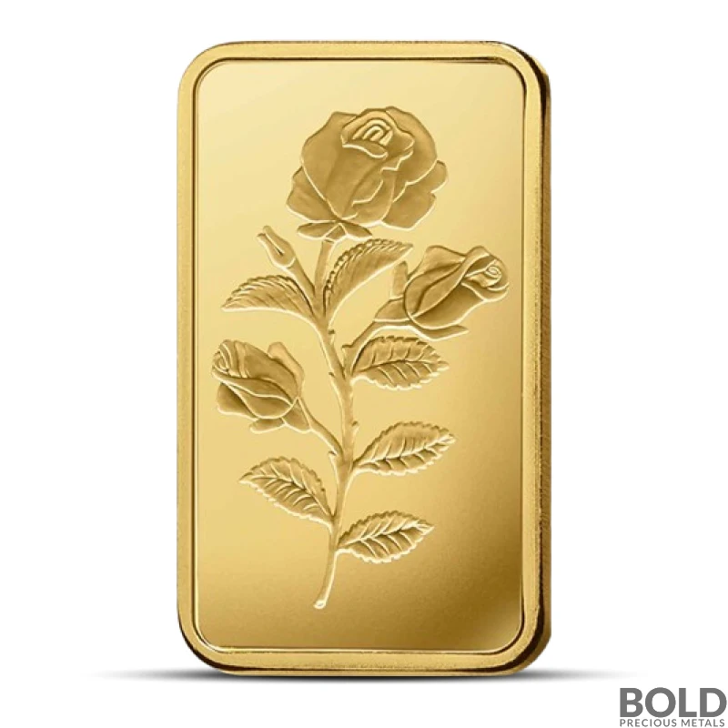 100 Gram PAMP Rosa Gold Bar