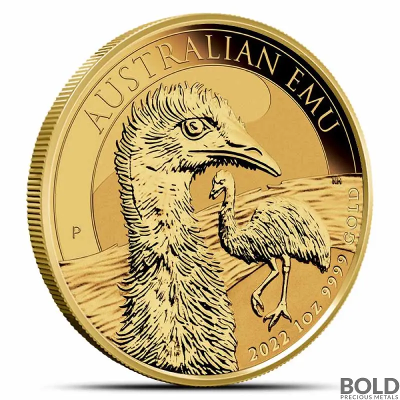 2022 1 oz Australian Emu Gold Coin (BU)