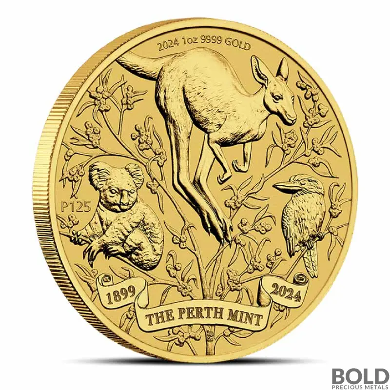 2024 1 oz Perth Mint 125th Anniversary Gold Coin (BU)