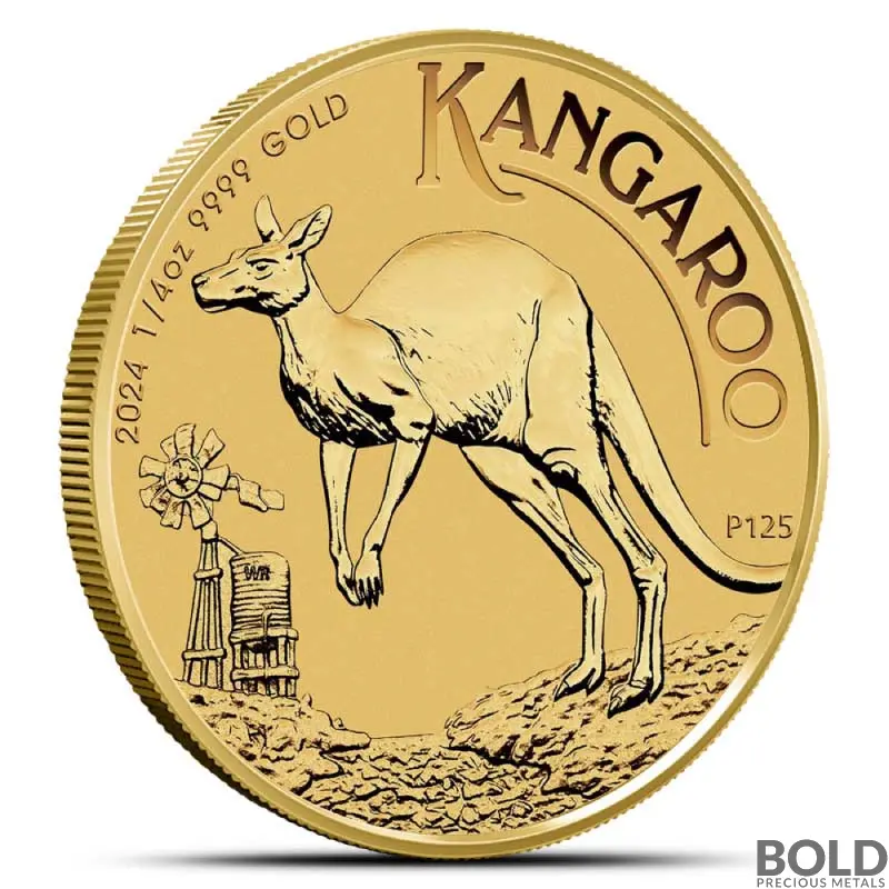 2024 1/4 oz Perth Kangaroo Gold Coin (BU)