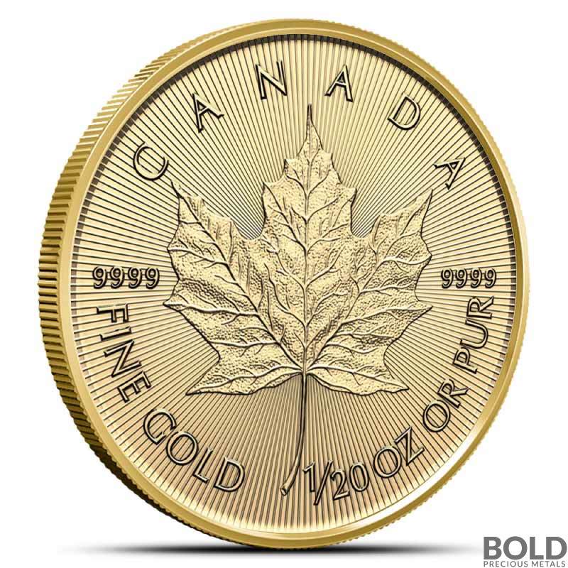 2024 1 20 Oz Canadian Maple Leaf Gold Coin BU   2024 1 20 Oz Canadian Maple Leaf Gold Coin Rev 