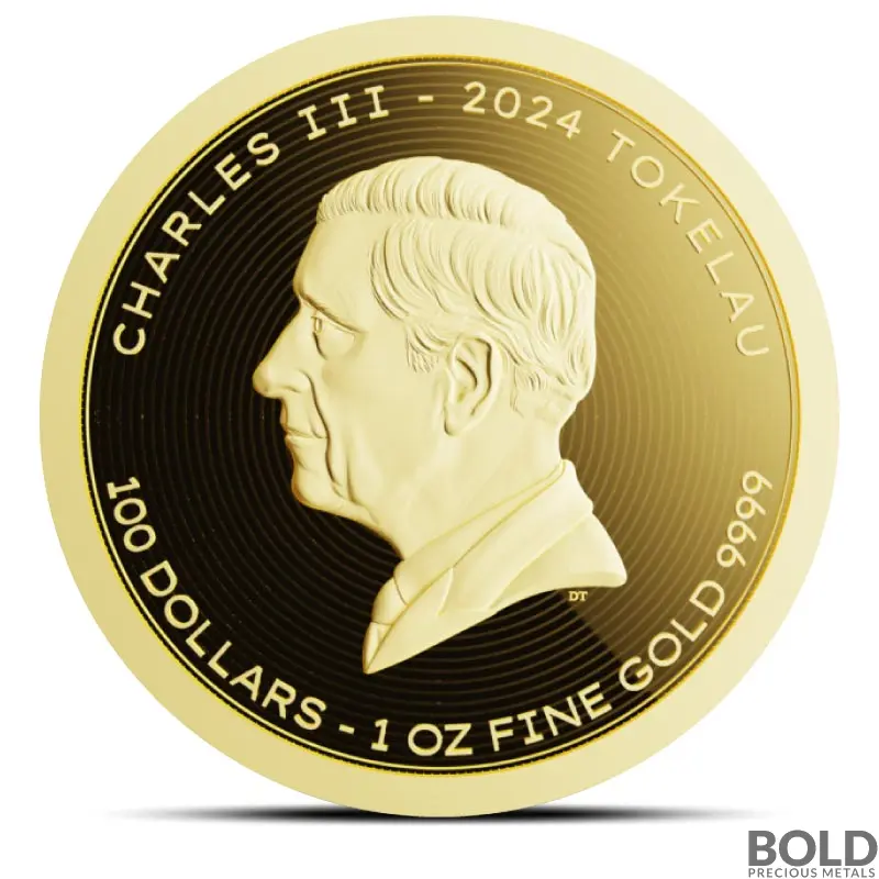 2024 1 oz Tokelau Vivat Humanitas Gold Coin (Prooflike)