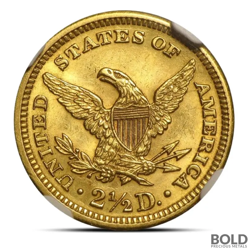 $2.50 Liberty Quarter Gold Eagle (MS62, NGC or PCGS, Random)