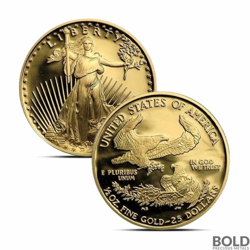 1/2 oz America Eagle Gold Proof Coin (Original Mint Box)