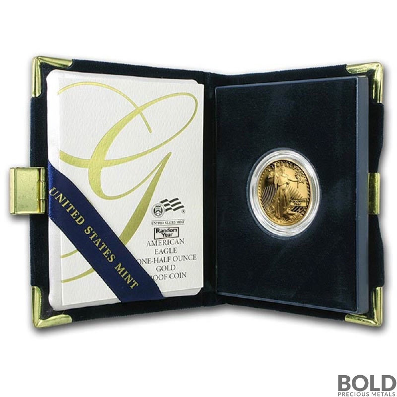 1/2 oz America Eagle Gold Proof Coin (Original Mint Box)