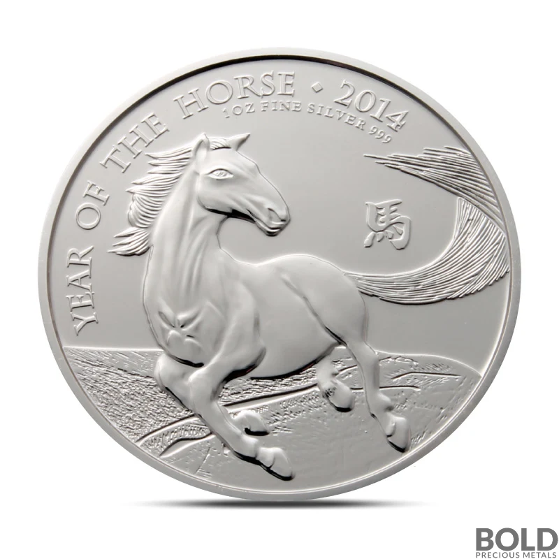 2014 Silver Great Britain Lunar Year of the Horse - 1 oz