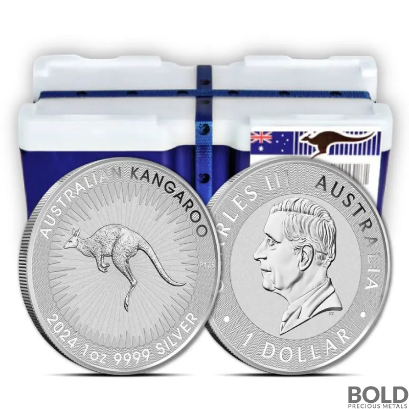 2024 1 oz Perth Silver Kangaroo Monster Box (250 Coins, BU)