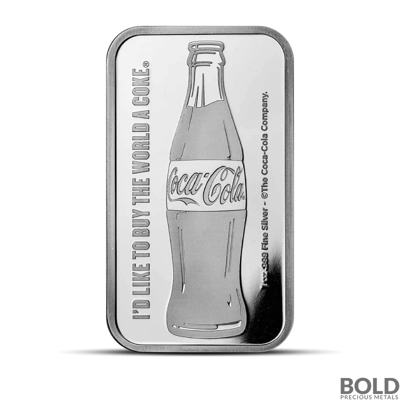 1 oz Coca-Cola Silver Bar