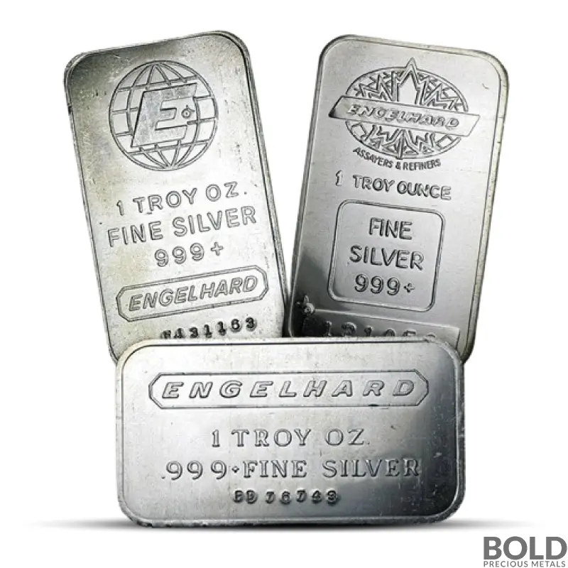 1 oz Engelhard Silver Bar