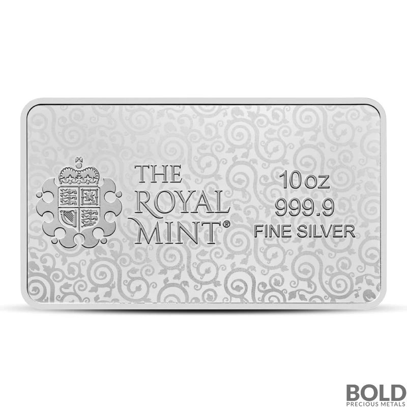 2024 10 oz British Una and Lion Silver Bar