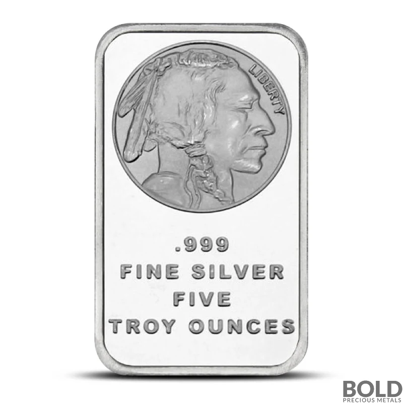 5 oz Buffalo Silver Bar (SilverTowne)