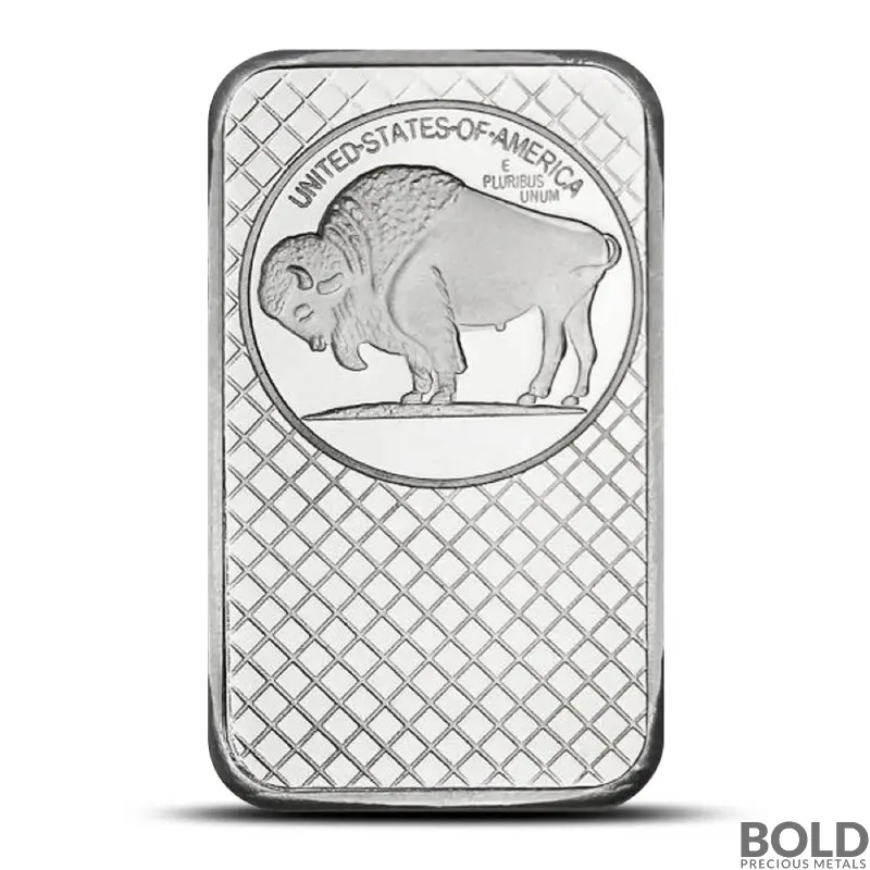 5 oz Buffalo Silver Bar (SilverTowne)