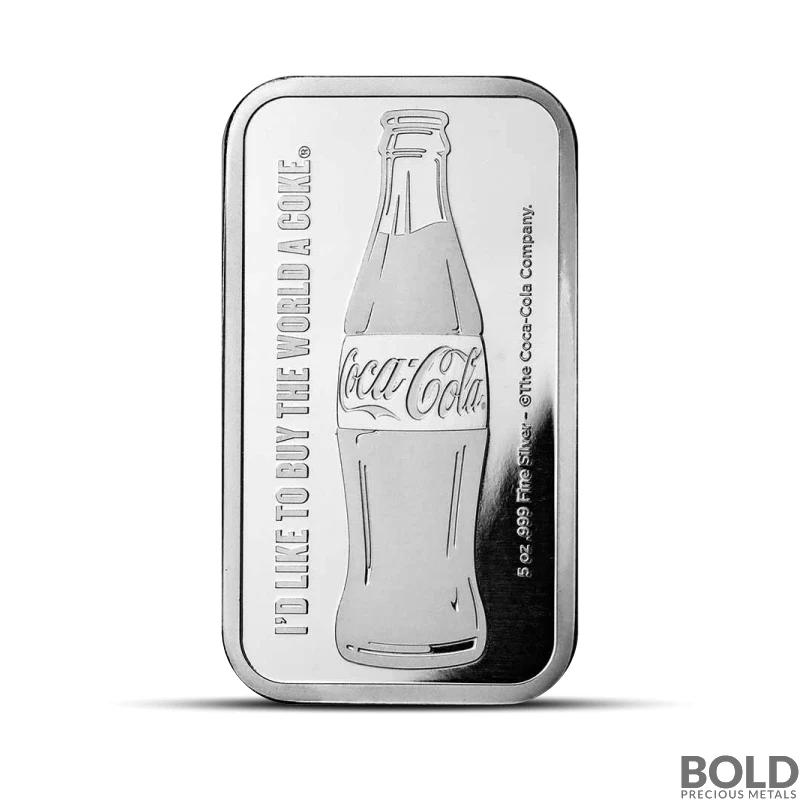 5 oz Coca Cola Silver Bar