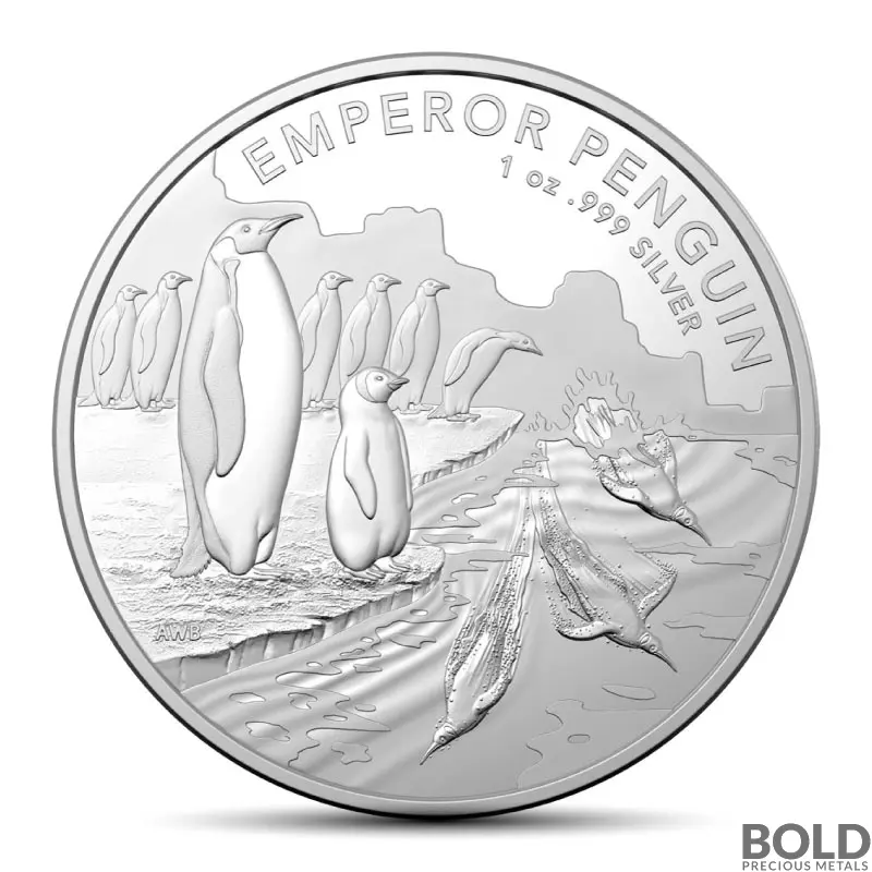 2023 1 oz Royal Australian Mint Emperor Penguin Silver Coin