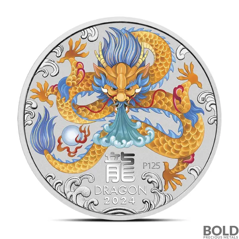 Perth mint 記念メダル パース ミント ゾディアック ドラゴン 純金 パースミントバー | ゴールド市場ドットコム