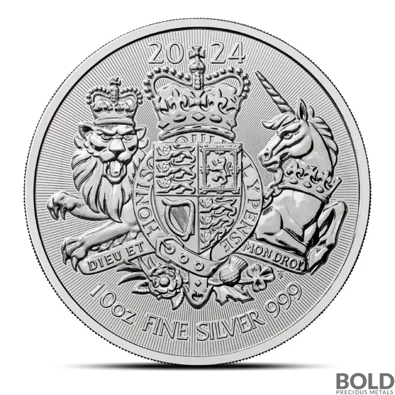 2024 10 oz British Royal Arms Silver Coin (BU)