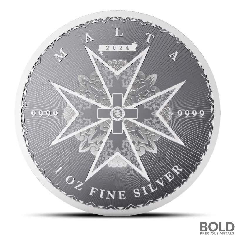 2024 1 oz Malta Maltese Cross Silver Coin (BU)